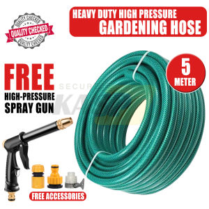 High Pressure Washer Hose Nozzle Gun Set With Garden Hose 5m - 40m & 3 Hose Connector For Car Washing