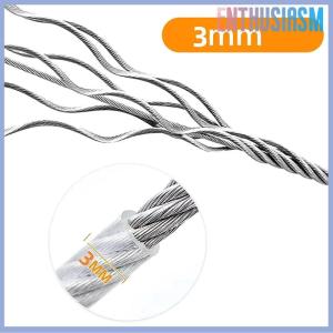 【Enthusiasm】🌟🌟【Hot Sale】🎈 3-10M Double-Headed Dog Tie Out Cable Leash Raction Rope Metal Buckle Steel Wire Anti-Rust Training Collar Outdoor Dogs Strap