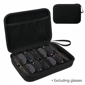 [haoh] 1 Piece Adjustable 4 7 Slot Eyeglasses Holder Storage Box Portable Sunglasses Organizer Case Sunglass Storage Holder For Multiple Pairs