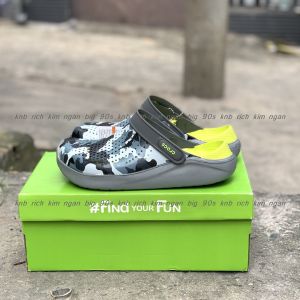 Dép Cross literide camo loang nam nữ hàng cao cấp siêu bền và êm chân Giày Sục Cross Literide Clog Camo Nam Nữ Đi Mưa Cao Cấp nhiều mẫu đẹp