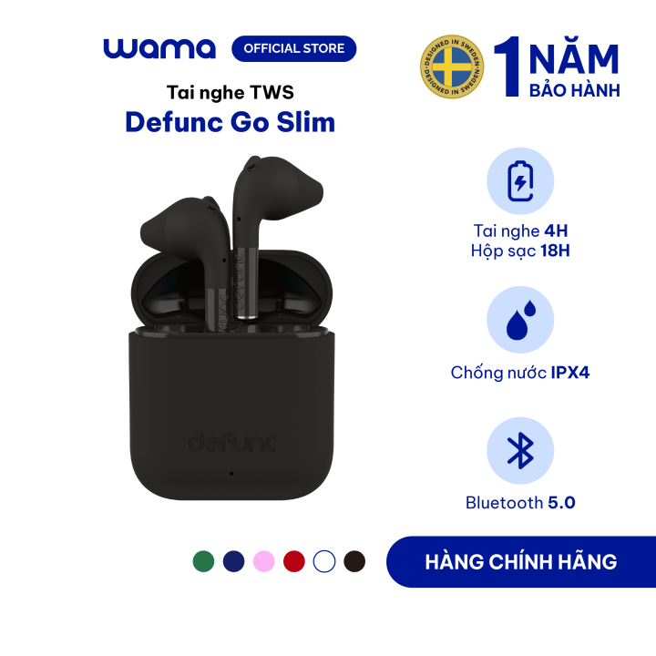 Tai nghe TRUE GO Slim TWS Earbuds Defunc Tai Nghe Bluetooth Với