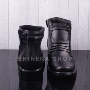 Sepatu Pdh Kulit Sapi Sepatu Dinas Polri Tni Satpam Security  Model Tali Mati