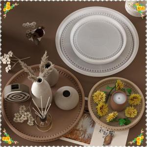 💖【Special price】💝CHUN ถาดซิลิโคนแผ่นกลมขนาดใหญ่อเนกประสงค์เพื่อเพิ่มความอบอุ่นแบบพกพาสำหรับงานสังสรรค์ในบ้านและงานจัดแสดงกาแฟ