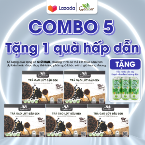 Combo 5 hộp Trà gạo lứt đậu đen túi lọc Goce  - 5x140g