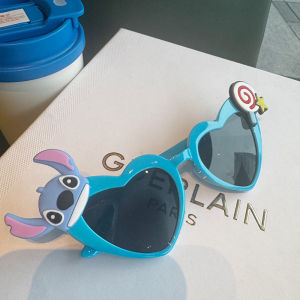 ASRV Stitch Cat Eye Sunglasses Cute Heart Shaped Party Props for Photoshoots