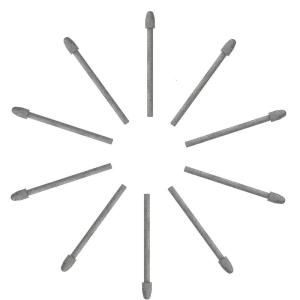 10ปากกาปลายปากกาสำหรับเปลี่ยนเรียบสำหรับ Kamvas12/13/16(2021)/22/24ภาพวาดดิจิตอลและการร่าง