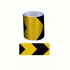 1.97inch x 118.11 inch Reflective Tape Stickers Car Styling Self Adhesive Warning Safety Tape Automobiles Reflective Film