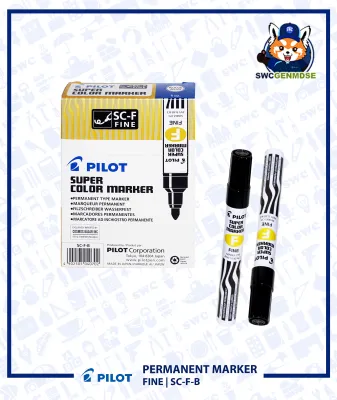 PILOT Super Color Marker | Permanent Marker | Fine SC-F-B | Broad SC-B-B | Sold Per Box (12s)