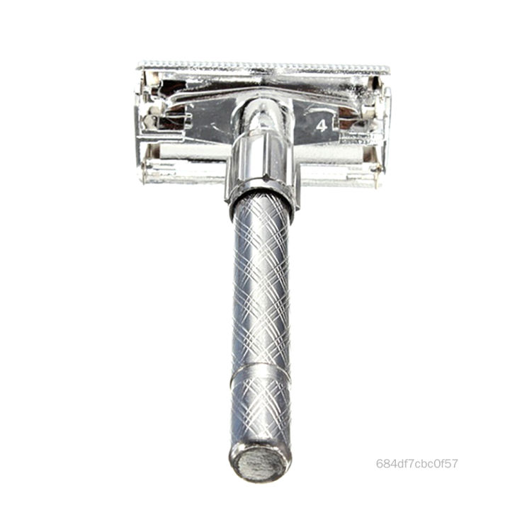 New Blade Silver Men Safety Manual Beard Shaver Double Edge Blade Hair ...
