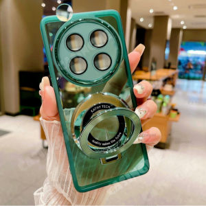 Vivo X200 Pro 5G 2024 Transparent Soft Magnetic Stand Casing For VivoX200Pro Vivo X200Pro X200 X100 200X Pro 5G 4G 2024 ProX200 Shcokproof Back Cover Holder Len Camera Phone Case