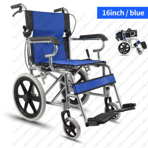 ANJOU Heavy Duty Wheelchair for Adults and Elderly Foldable Lightweight Design Ideal for