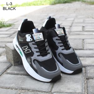 BARUU!!! Sneakers Sports Import Pria Premium (J) ML-3 Import Sepatu Olahraga Pria Kanvas Kekinian (+Box) Import