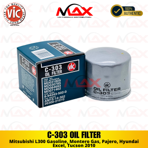VIC Oil Filter C-303 for Mitsubishi L300 Gasoline Montero Gas Pajero Hyundai Excel Tucson 2010