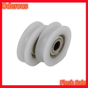 Oderous High Quality U Groove 625 Round Pulley Ball Bearing Wheel Roller For Door Windows Shower Pulleys Drawer POM Guide Wheel