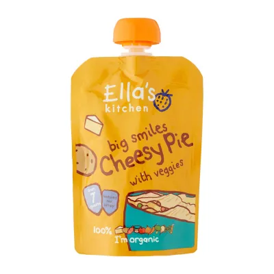 Ellas Kitchen Organic Cheesy Pie With Veggies 7+ Months Baby Food