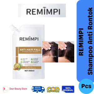 REMIMPI Anti Hair Fall Hair Treatment Shampoo 300ml - Shampo Anti Rambut Lepek / Rontok / Ketombe