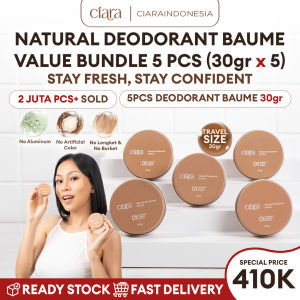 [Bundle 5Pcs] Ciara Natural Deodorant Penghilang Bau Badan dan Ketiak Natural Anti Odor 30Gr