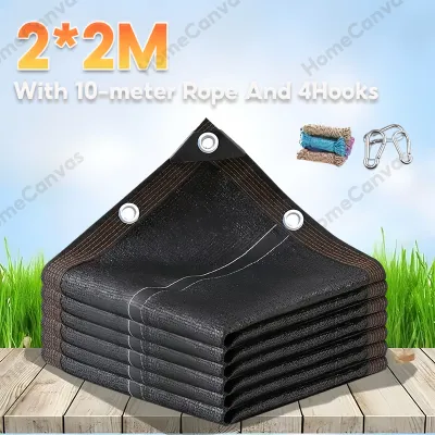 Anti-UV Sun Shade Net Shade Sail Outdoor Awnings Plant Sunblock Car Jaring Hitam Jaring Kebun Garden net 防晒遮阳网 黑网