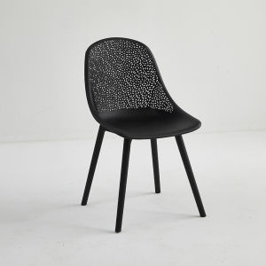 UrbanSpace SG- Set PP Plastic Leisure Backrest Chair Hollow Chair