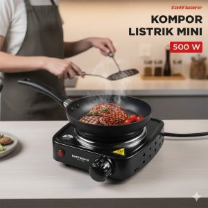 COD Taffware Kompor Listrik Mini Hot Plate Cooking 500 W  / Kompor Listrik Kualitas Terbaik Dan Terpercya / Kompor Portable Ringan Dan Mudah Digunakan / Kompor Portable Multifungsi / Kompor Portable Lebih Aman