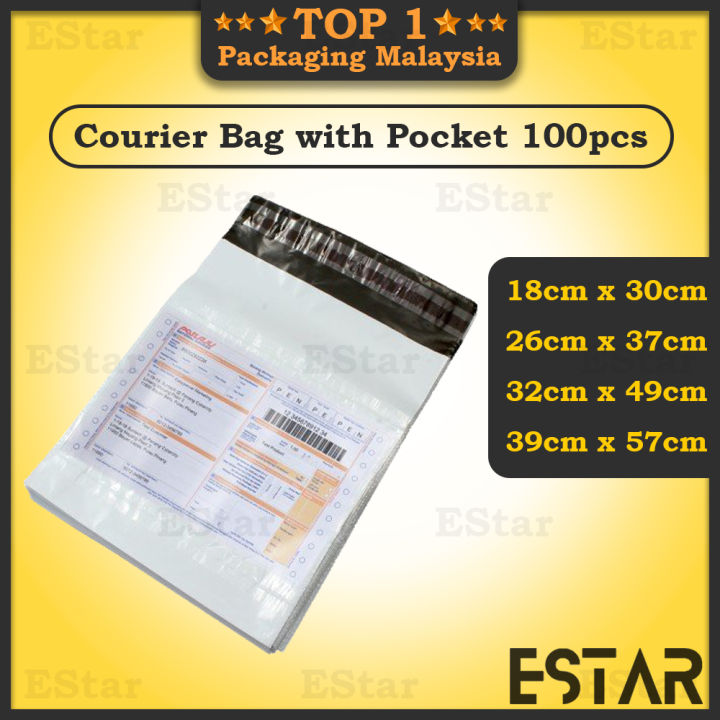 Courier Bag with Pocket Parcel Bag Packaging Bag Parcel Plastic Plastik