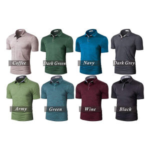 Men Cotton Polo Shirts Slim Fit Soft Short Sleeve Casual Golf T-Shirts for Men Breathable Confortable