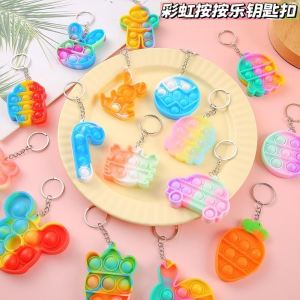 Móc Khóa Popit Mini Bấm Bong Bóng Đồ Chơi Giảm Stress Nhiều Mẫu Dễ Thương - Giao Hình Ngẫu Nhiên