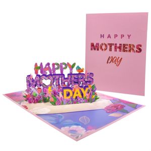 CLARO Thiết Kế Hoa Thiệp Ngày của Mẹ Thẻ có thể ghi Đẹp Thiệp chúc mừng ngày lễ Thanh lịch Lời cảm ơn và phước lành Thiệp chúc mừng Ngày của Mẹ Quà tặng cho mẹ