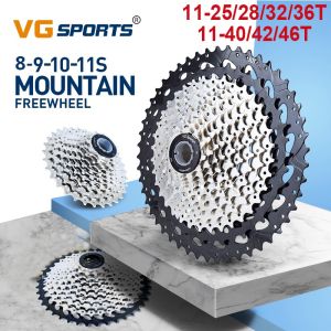 VG Sports cassette cogs 8/9/10 speed MTB Road Bike High Strength Steel Wear-resistant Hollow Lightweight Freewheel