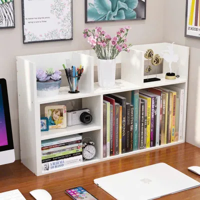 MẪU MỚI - Kệ sách gỗ để bàn đa năng 6 NGĂN Kệ sách để bàn decor gỗ MDF