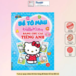 Bé tô màu Hello Kitty ( tặng kèm sticker)