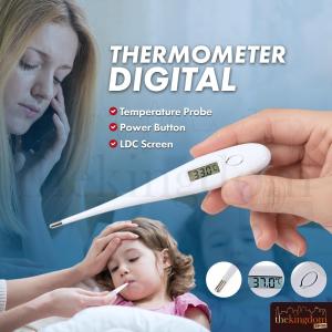 Thermometer Digital Beeper with Case Ketiak Alat Cek Ukur Suhu Thermo Mulut Oral Termometer Dubur Rectal Termo Anus Armpit Oxter