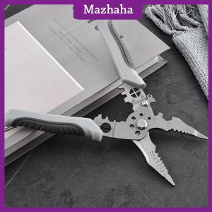Mazhaha Wire Stripper Decrustation Pliers Adjustable Electrical Wire Stripping Tool Non-slip Wire Stripper Crimper For Electrical Cable
