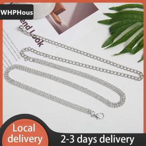 [COD] WHPHous Ship within 24 hours Fashion Rhinestone Waist Chain For Women Girls Trendy Decorative Waist Chain High-end Luxury Dress Adjustable Waist Belt