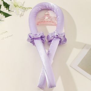 Dụng cụ uốn tóc không dùng nhiệt giúp tạo kiểu tóc tự nhiên và mượt mà (1 ruy băng + 2 dây chun + 1 kẹp)