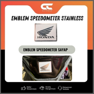 Emblem Stainless Spidometer Spido Meter Bahan Tebal