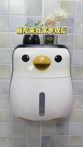 Creative Penguin Toilet Paper Rack Storage Rack Non Perforated Waterproof Roll Paper Drawn Paper Bathroom Accessories