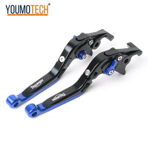 Đòn bẩy ly hợp phanh có thể gập lại có thể điều chỉnh CNC cho xe máy Triumph Trident 660/BOBBER / BONNEVILLE T120 / T100 / STREET TWIN (900cc) / THRUXTON / StreetCup / TIGER 1050 / Sport / SCRAMBLER / STREET/TIGER 660/Sport 2016-2022 Cần phanh tay