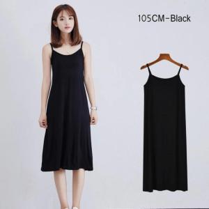 Womens Modal Full Slip Dress Spaghetti strap Vest Skirt 90 to 120cm Long Under dress Camisoles slips Inner Petticoat