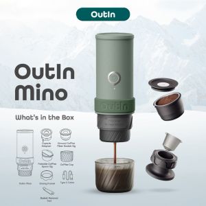 OutIn Mino Portable Electric Espresso Machine With 149 Seconds Self-Heating