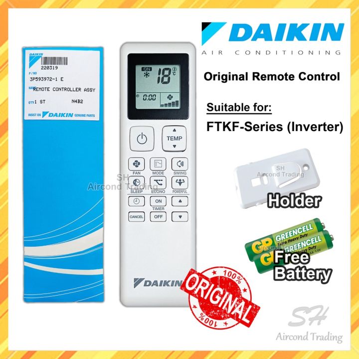 ♫Daikin Aircond Remote Control Original 100 (FREE Battery) Original