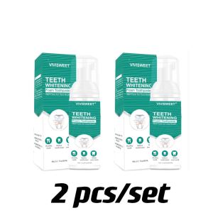 4pcs/set Teeth Whitening Mousse Toothpaste Remove Tartar Remove Plaqu Oral Odor Bright Teeth