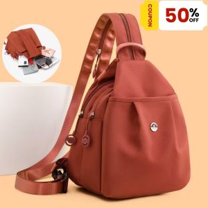 ZEFAN 【COD】กระเป๋าเป้สะพายหลังผู้หญิงผ้า Oxford ขนาดเล็ก สไตล์ลำลอง ป้องกันการโจรกรรม ดีไซน์เรียบง่ายทันสมัย เหมาะสำหรับพักผ่อน