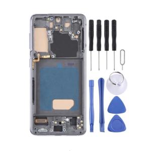 Complete Display Assembly Drop Defense Shockproof Touches Screens Assembly Cracks Screens Replacement for S21 G991