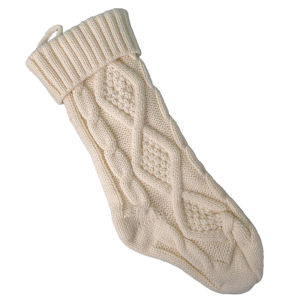 37CM Christmas Gifts Stockings Personalized Candy Bag Large Capacity Xmas Tree Hanging Present Cable Knitted Socks Decoration