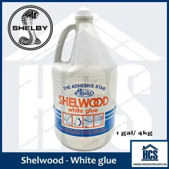 Shelby Shelwood White Wood Glue 1 Gallon 4Liters ( Limit Your Order 4 Gallon  Set Max)