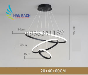 Đèn thả trần 3 vòng 3 chế độ ánh sáng