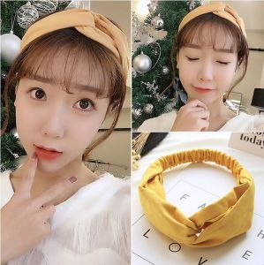 Alisa.Sonya Womens Headband Knotted Wide Headband Yoga Hair Band Fashion Elastic Hair Accessories for Women and Girls