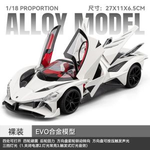 2026 1:18 EVO Hypercar Alloy Racing Car Model Diecast Sports Car Model Home Trendy And Desktop Display Ornament Birthday Gift