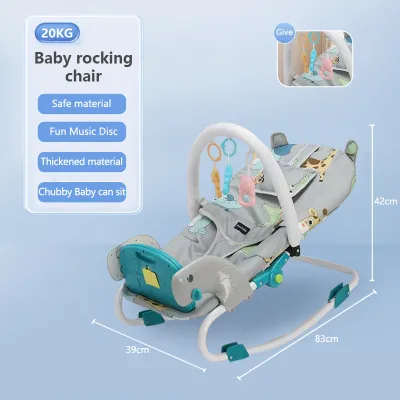 COCOBB Baby Rocking Chair Multifunctional Comfortable Chair Cradle Bed With Music To Coax Baby Artifact Baby Swing